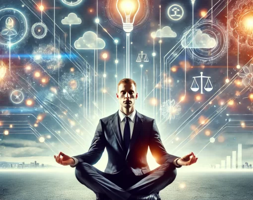 Businessman Meditiating